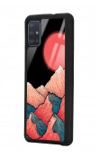 Samsung A51 Dağ Güneş Tasarımlı Glossy Telefon Kılıfı