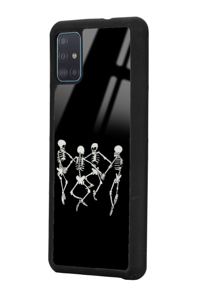 Samsung A51 Dancer Skeleton Tasarımlı Glossy Telefon Kılıfı