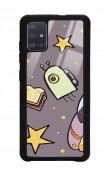 Samsung A51 Doodle Jump Tasarımlı Glossy Telefon Kılıfı
