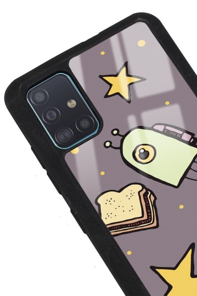 Samsung A51 Doodle Jump Tasarımlı Glossy Telefon Kılıfı
