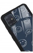 Samsung A51 Doodle Smile Tasarımlı Glossy Telefon Kılıfı