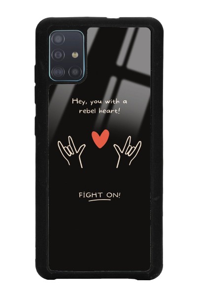 Samsung A51 Fight On Tasarımlı Glossy Telefon Kılıfı