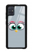 Samsung A51 Grey Angry Birds Tasarımlı Glossy Telefon Kılıfı