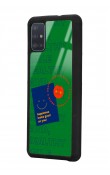 Samsung A51 Happy Green Tasarımlı Glossy Telefon Kılıfı