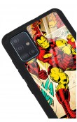 Samsung A51 Iron Man Demir Adam Tasarımlı Glossy Telefon Kılıfı