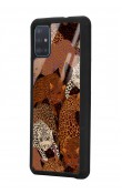 Samsung A51 Leoparlar Tasarımlı Glossy Telefon Kılıfı