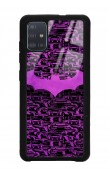 Samsung A51 Lila Batman Tasarımlı Glossy Telefon Kılıfı