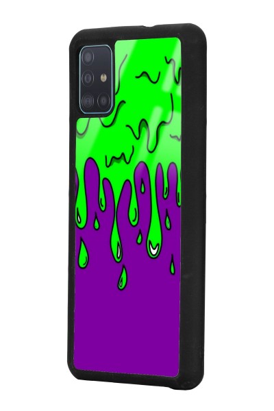 Samsung A51 Neon Damla Tasarımlı Glossy Telefon Kılıfı