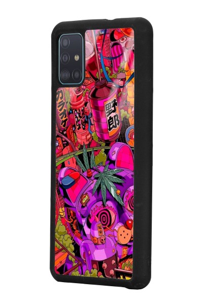 Samsung A51 Neon Island Tasarımlı Glossy Telefon Kılıfı