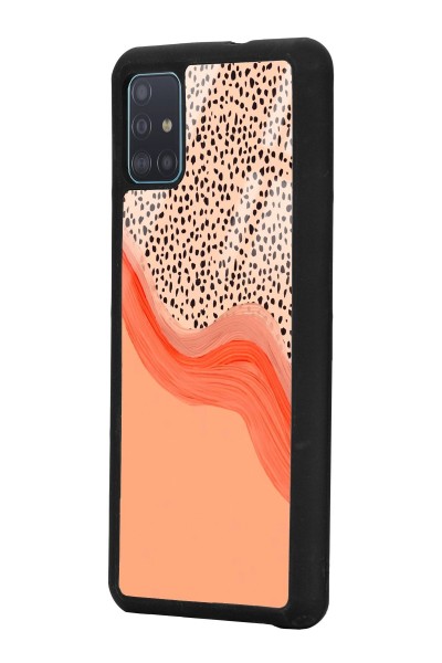 Samsung A51 Nude Benekli Tasarımlı Glossy Telefon Kılıfı