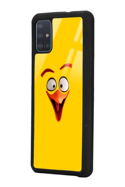 Samsung A51 Yellow Angry Birds Tasarımlı Glossy Telefon Kılıfı
