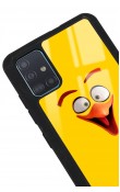 Samsung A51 Yellow Angry Birds Tasarımlı Glossy Telefon Kılıfı