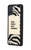 Samsung A51 Zebra Motto Tasarımlı Glossy Telefon Kılıfı