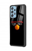 Samsung A52 Black Angry Birds Tasarımlı Glossy Telefon Kılıfı
