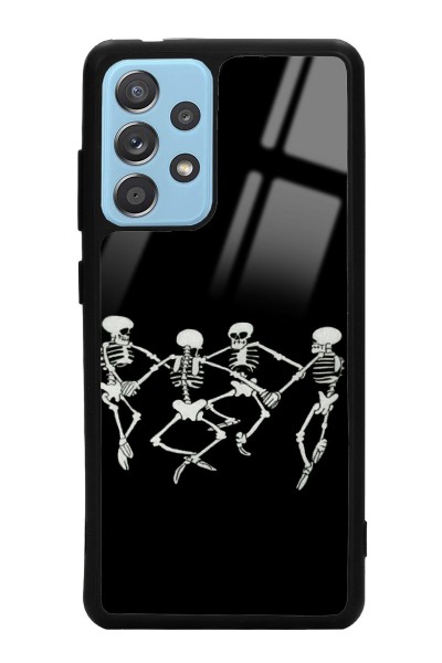Samsung A52 Dancer Skeleton Tasarımlı Glossy Telefon Kılıfı