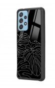 Samsung A52 Dark Leaf Tasarımlı Glossy Telefon Kılıfı