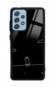 Samsung A52 Doodle Casper Tasarımlı Glossy Telefon Kılıfı