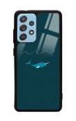 Samsung A52 Doodle Fish Tasarımlı Glossy Telefon Kılıfı
