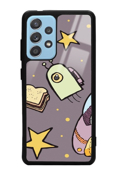 Samsung A52 Doodle Jump Tasarımlı Glossy Telefon Kılıfı