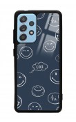 Samsung A52 Doodle Smile Tasarımlı Glossy Telefon Kılıfı