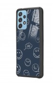 Samsung A52 Doodle Smile Tasarımlı Glossy Telefon Kılıfı