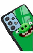 Samsung A52 Green Angry Birds Tasarımlı Glossy Telefon Kılıfı