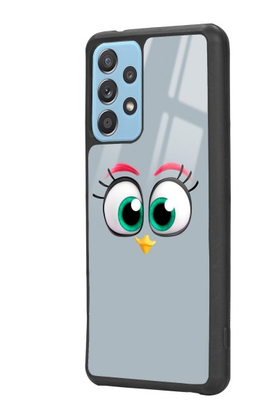 Samsung A52 Grey Angry Birds Tasarımlı Glossy Telefon Kılıfı