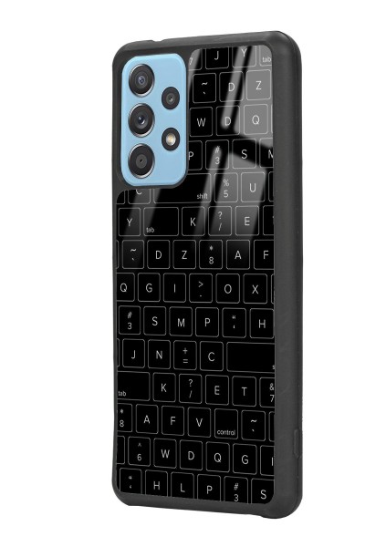 Samsung A52 Keyboard Tasarımlı Glossy Telefon Kılıfı