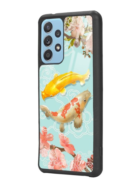 Samsung A52 Koi Balığı Tasarımlı Glossy Telefon Kılıfı