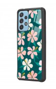 Samsung A52 Leaf Flovers Tasarımlı Glossy Telefon Kılıfı