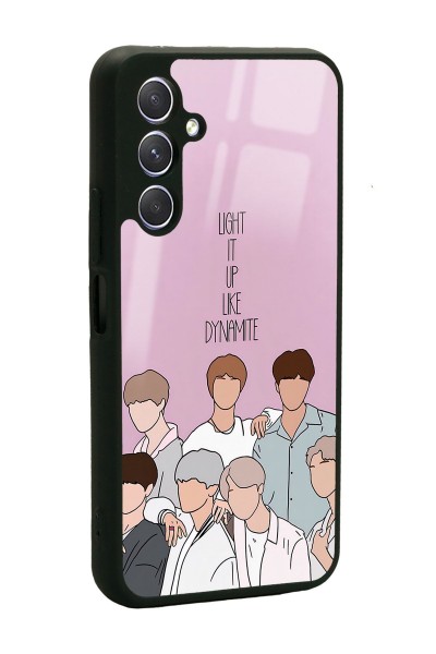Samsung A54 BTS K-Pop Tasarımlı Glossy Telefon Kılıfı