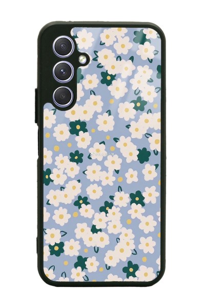 Samsung A54 Daisy Pattern Tasarımlı Glossy Telefon Kılıfı