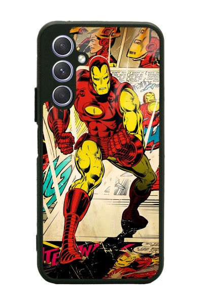 Samsung A54 iron Man Demir Adam Tasarımlı Glossy Telefon Kılıfı