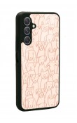 Samsung A54 Pink Dog Tasarımlı Glossy Telefon Kılıfı