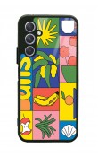 Samsung A54 Retro Collage Tasarımlı Glossy Telefon Kılıfı