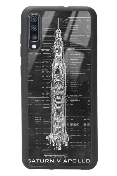 Samsung A70 Apollo Plan Tasarımlı Glossy Telefon Kılıfı