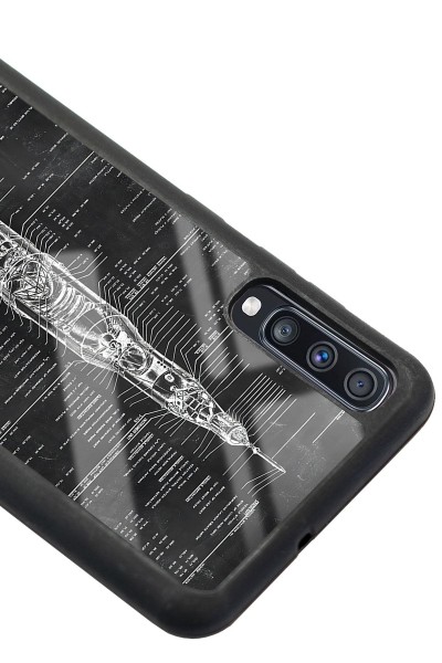Samsung A70 Apollo Plan Tasarımlı Glossy Telefon Kılıfı