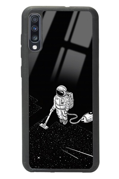 Samsung A70 Astronot Tatiana Tasarımlı Glossy Telefon Kılıfı
