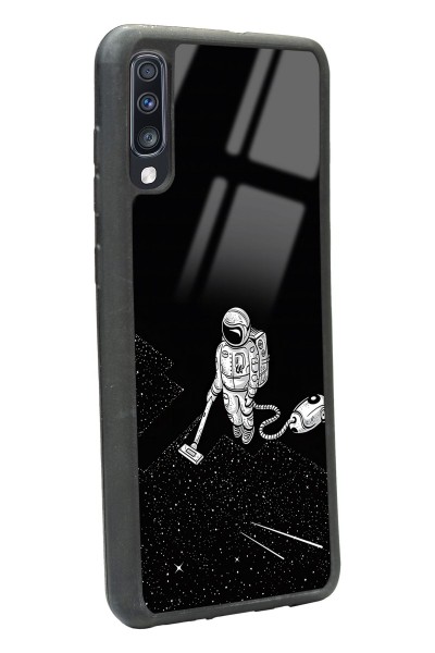 Samsung A70 Astronot Tatiana Tasarımlı Glossy Telefon Kılıfı
