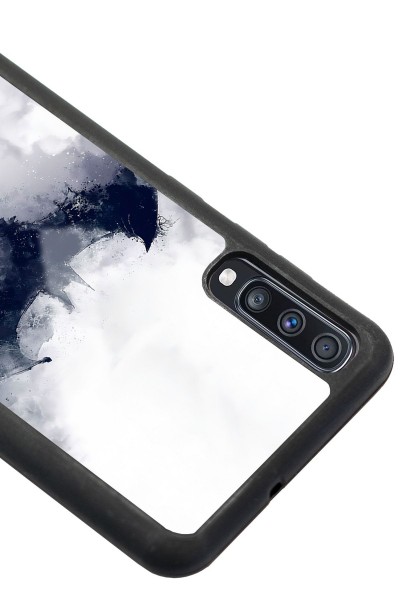 Samsung A70 Beyaz Batman Tasarımlı Glossy Telefon Kılıfı