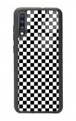 Samsung A70 Damalı Tasarımlı Glossy Telefon Kılıfı