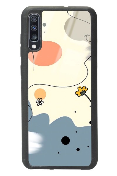 Samsung A70 Nude Papatya Tasarımlı Glossy Telefon Kılıfı