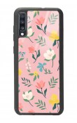 Samsung A70 Pinky Flowers Tasarımlı Glossy Telefon Kılıfı