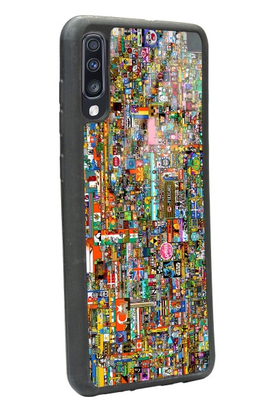 Samsung A70 R/place Hatıra Tasarımlı Glossy Telefon Kılıfı