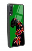 Samsung A70 Renkli Leopar Tasarımlı Glossy Telefon Kılıfı