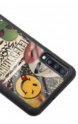 Samsung A70 Retro Sticker Tasarımlı Glossy Telefon Kılıfı
