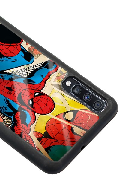 Samsung A70 Spider-man Örümcek Adam Tasarımlı Glossy Telefon Kılıfı