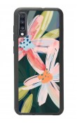 Samsung A70 Suluboya Çiçek Tasarımlı Glossy Telefon Kılıfı