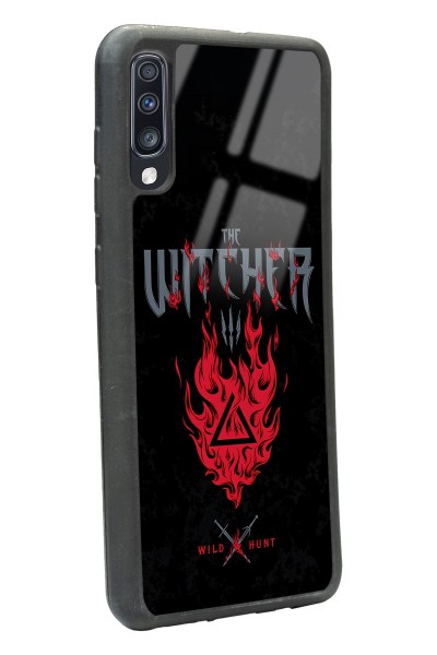 Samsung A70 Witcher 3 Fire Tasarımlı Glossy Telefon Kılıfı