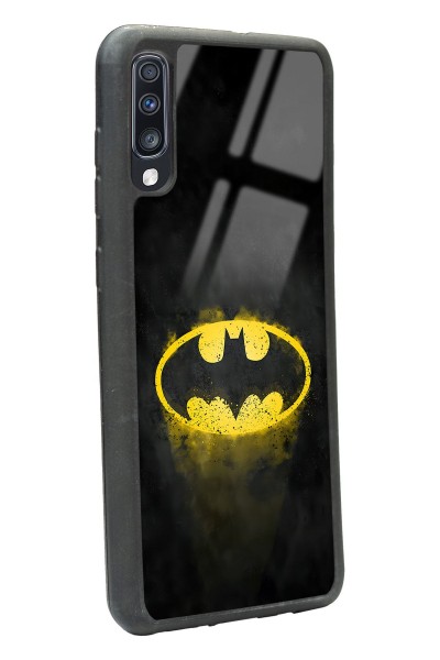 Samsung A70 Yellow Batman Tasarımlı Glossy Telefon Kılıfı